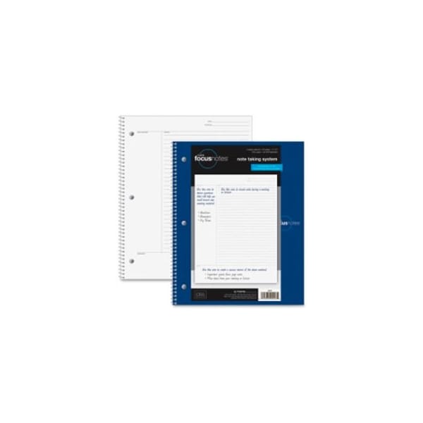 Tops Business Forms Tops Note-Taking System Notebook, Wire, 20 lb, 11"x9", 100 Sheets, White 90223 - main